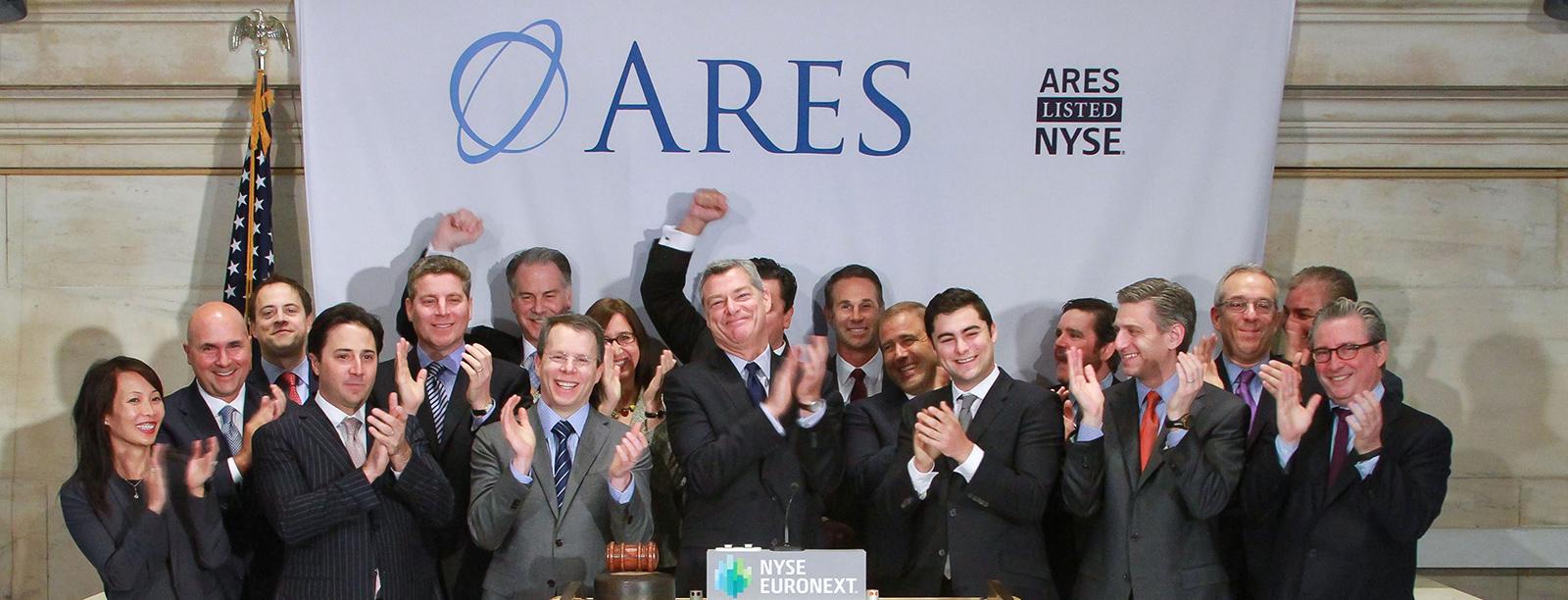 ARES Employees at NYSE IPO